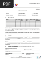 DSWD Travel Clearance Application Form | PDF | Parent | Parenting