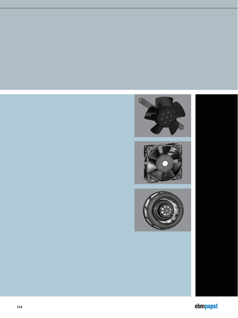 EBM-Papst AC Fan Catalogue Overview | PDF | Alternating Current ...