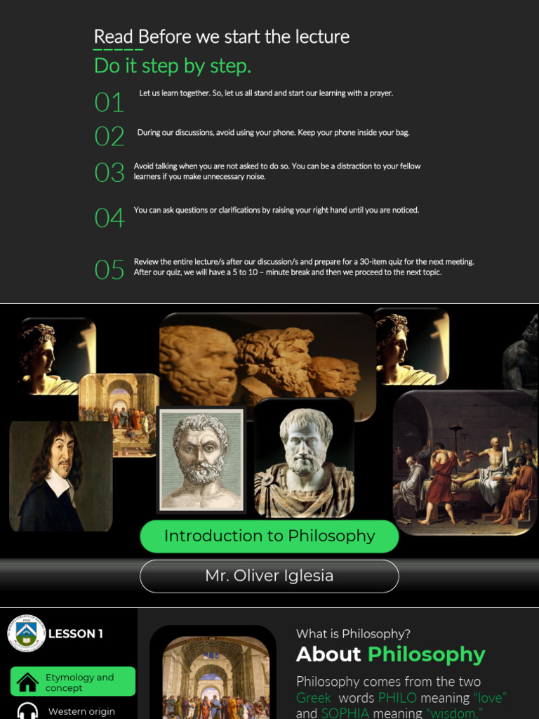 LOGIC Lesson 1 Introduction To Philosophy | PDF | Logos | Epistemology