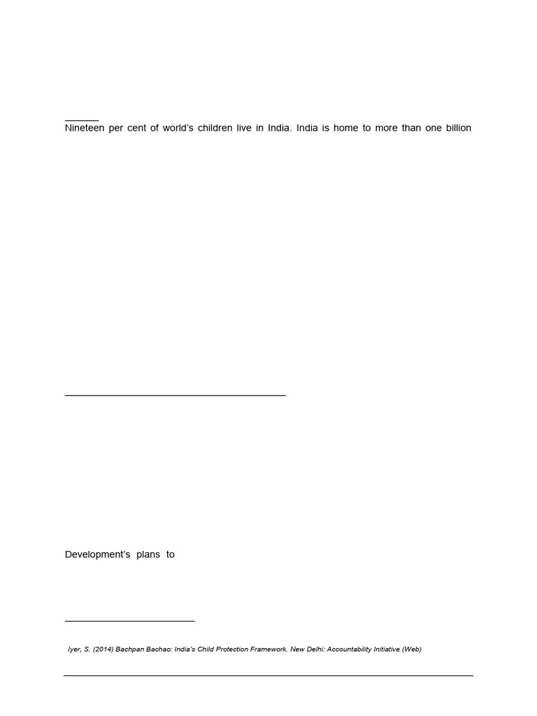 B.Voc. Syllabus in Child Protection | PDF | Children's Rights | Child ...