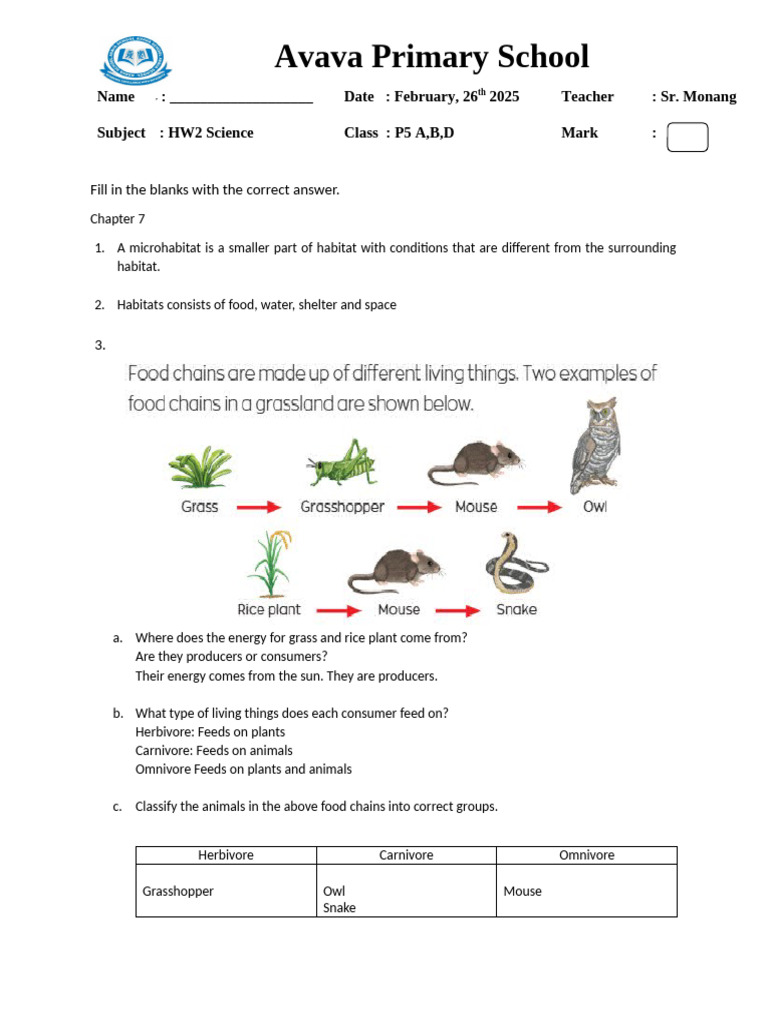 Science Homework for P5 Students | PDF | Measles | Rabies