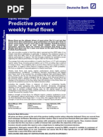 Predictive Power of Weekly Fund Flows: Equity Strategy