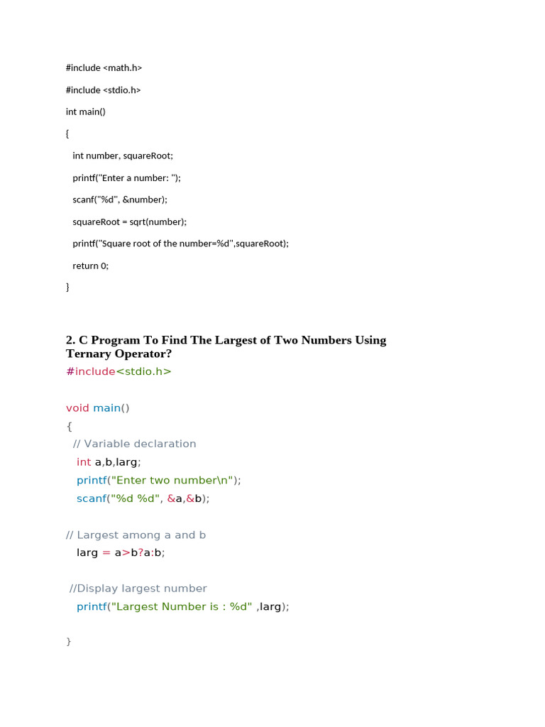 CP lab-week 3 | PDF | Integer (Computer Science) | Arithmetic