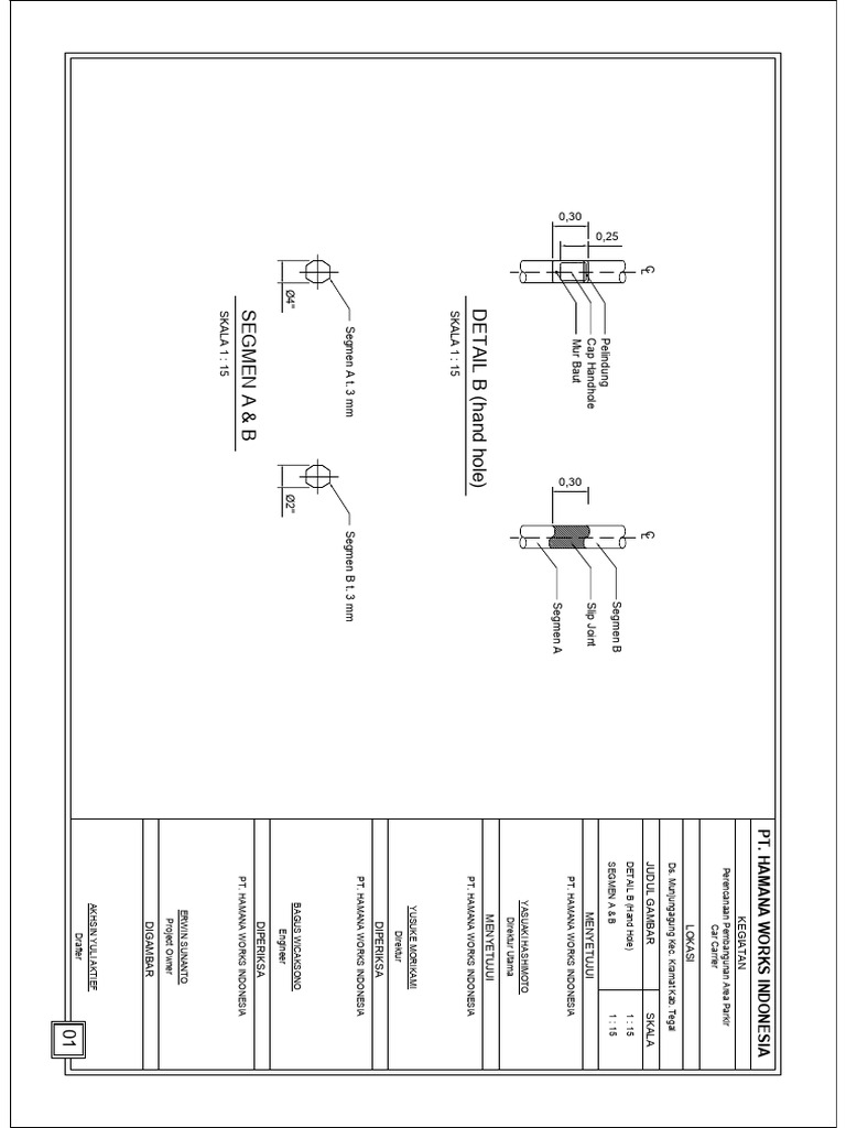 Detail Handhole PT Hamana Works | PDF