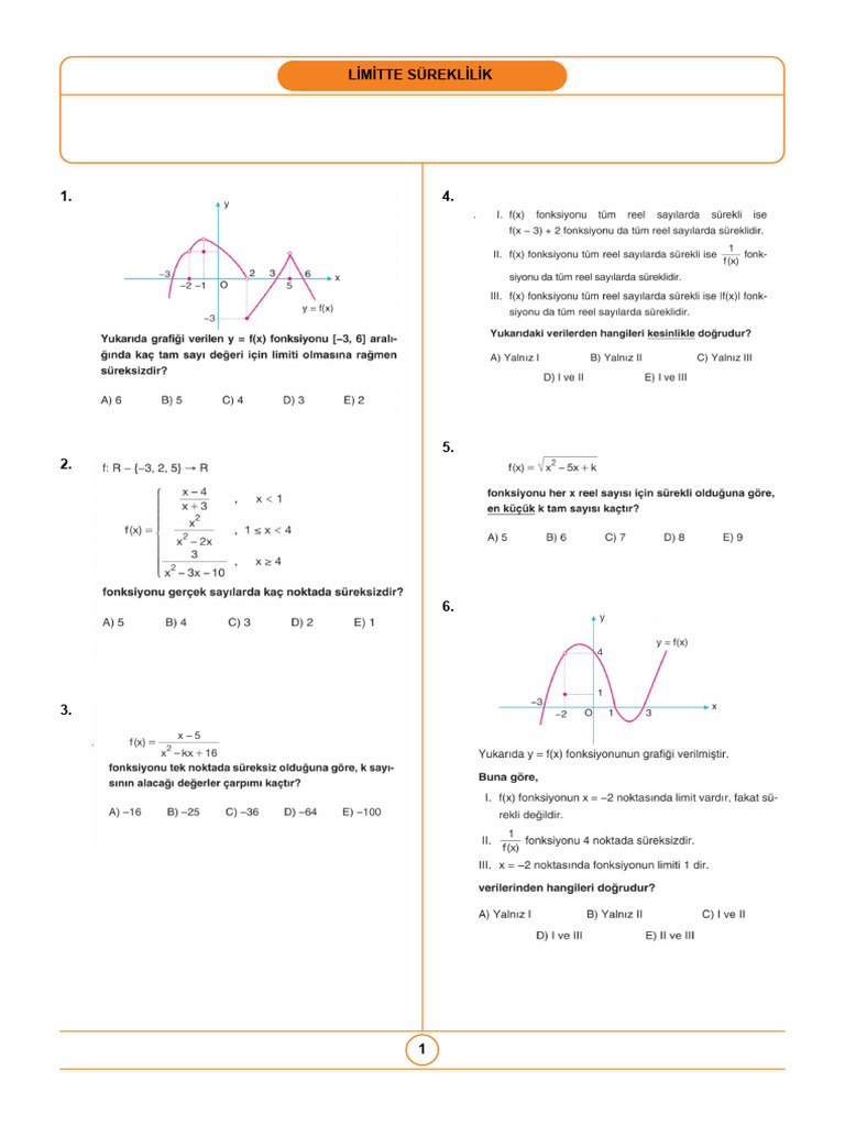 Limitte Sureklilik | PDF
