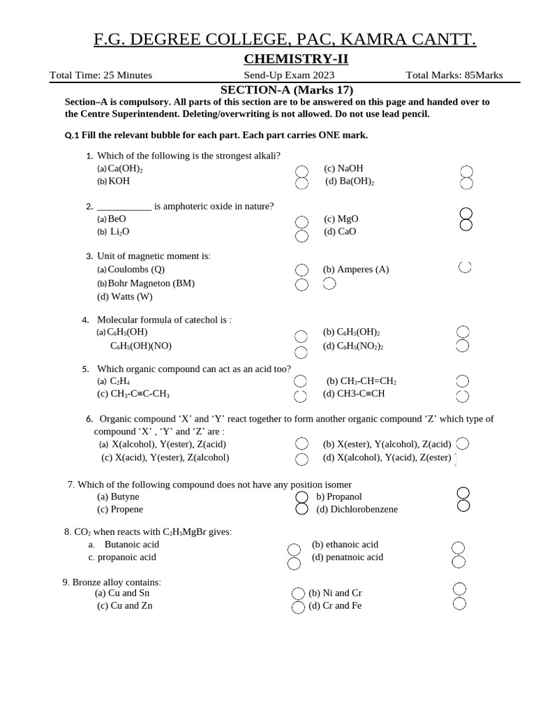 Chem-II | PDF | Acid | Chemistry