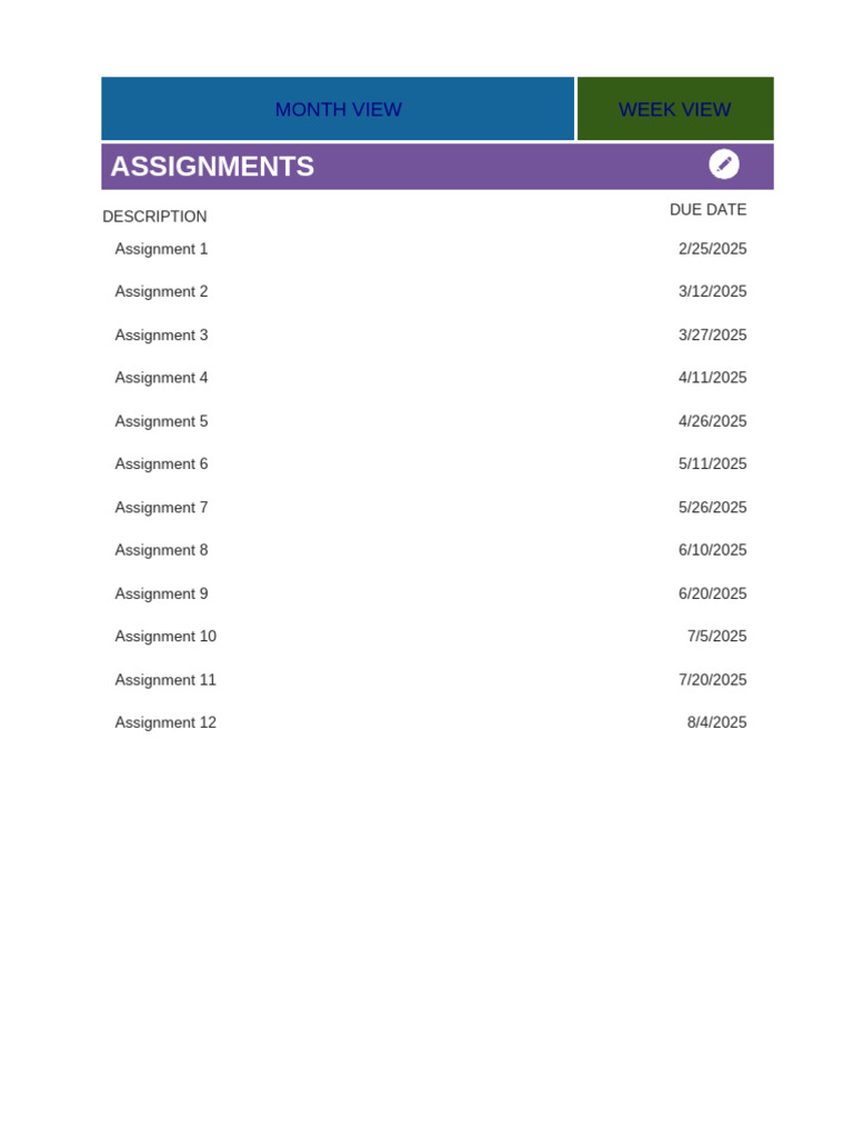 Student Assignment Planner 2025 | PDF | Computing | Software