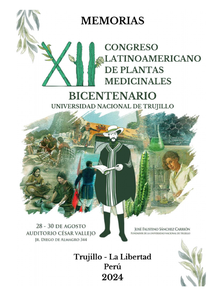Memorias XII Congreso Plantas Medicinales | PDF | Perú | Antioxidante