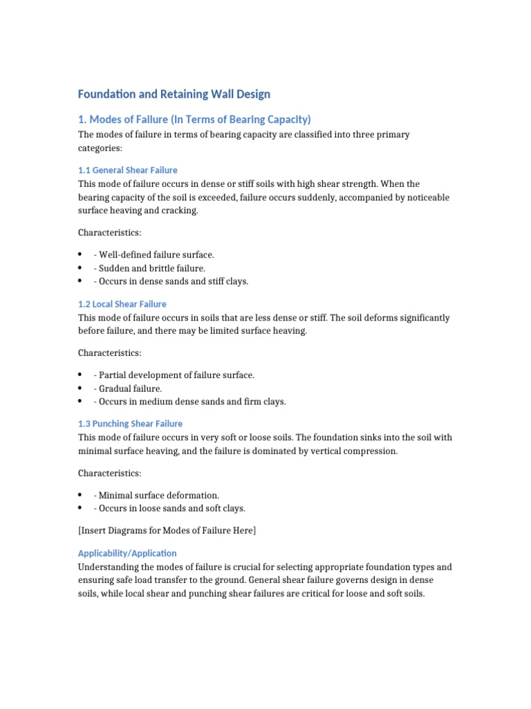 Foundation Failure Modes and Design Guide | PDF | Geotechnical ...