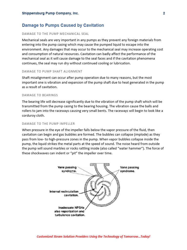 Causes and Effects of Pump Cavitation | PDF | Pump | Energy Technology