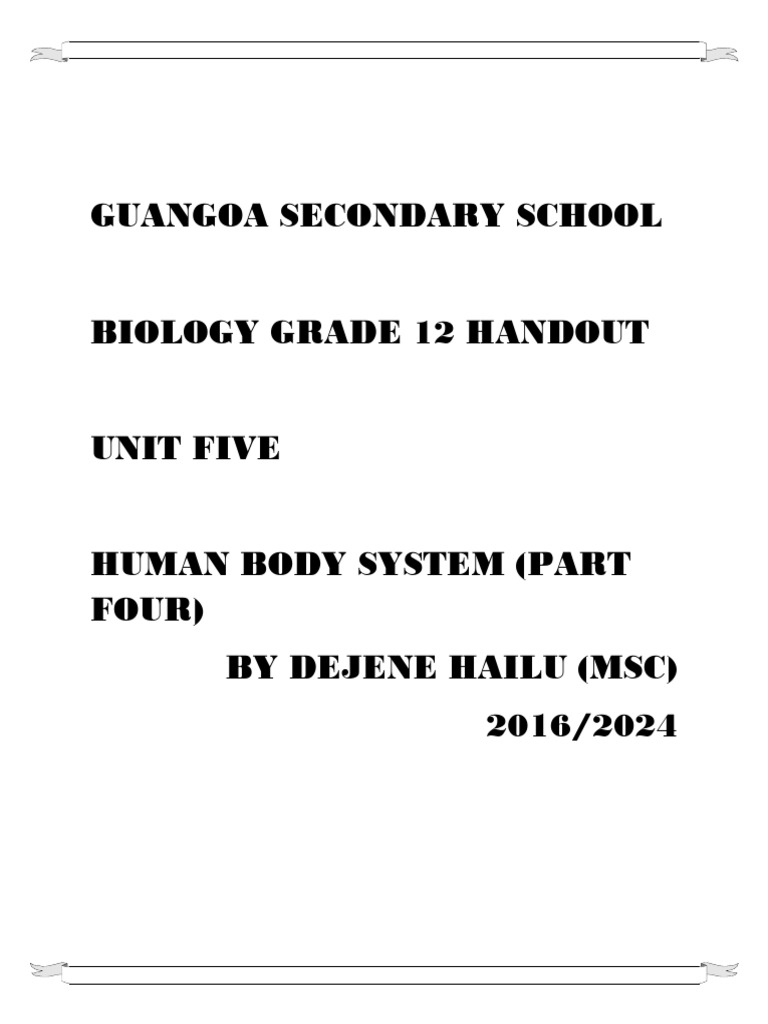 Nervous System Overview for Grade 12 Biology | PDF | Axon | Neuron