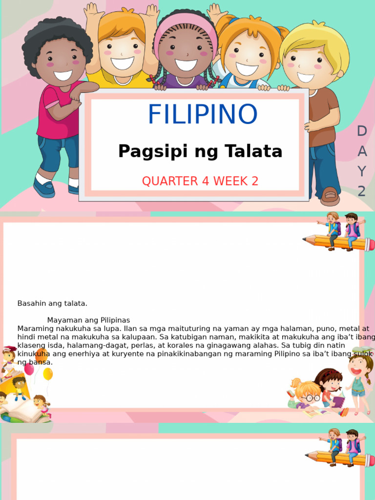 Filipino Q4 Day 2 Week 2 | PDF
