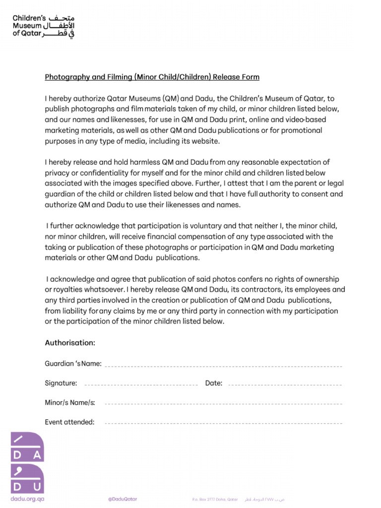 Photo Release Form School Garden Visit | PDF