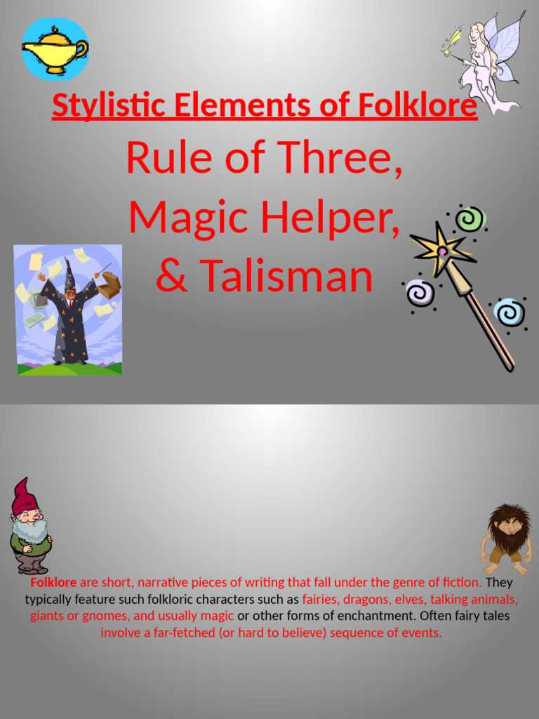 Rule of Three and Magic Helpers in Folklore | PDF | Fairy Tales ...