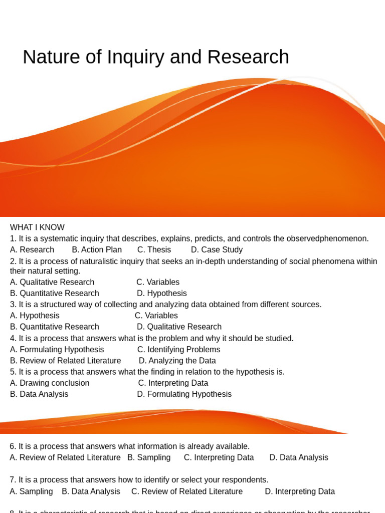Understanding Research Inquiry and Ethics | PDF | Data Analysis ...