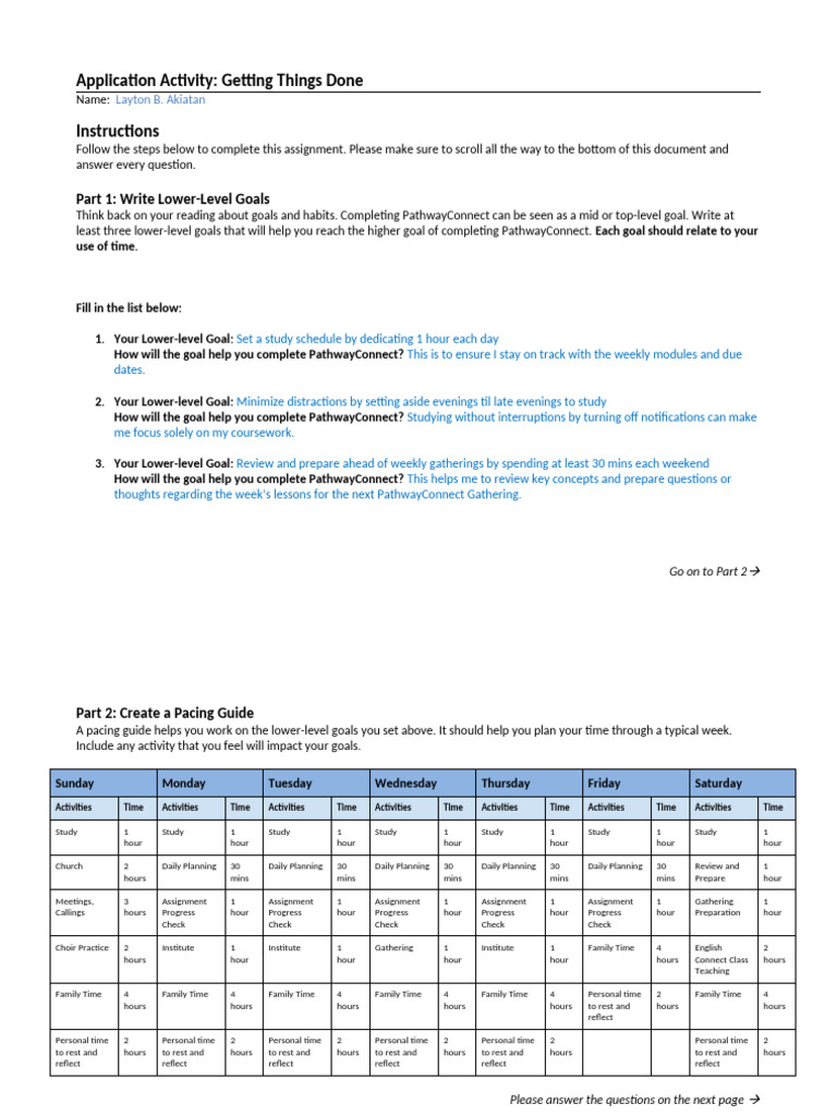 Effective Study Goals and Pacing Guide | PDF