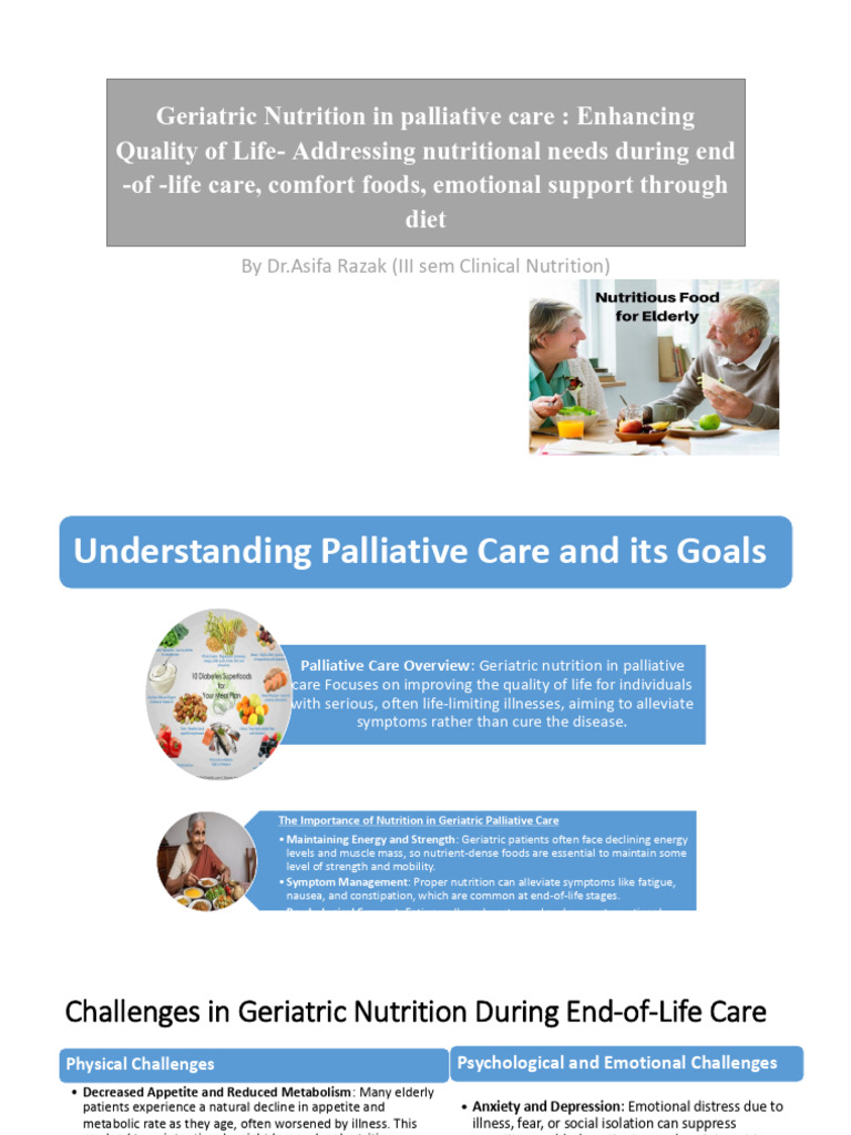 Geriatric Nutrition in Palliative Care | PDF | Palliative Care | End Of ...