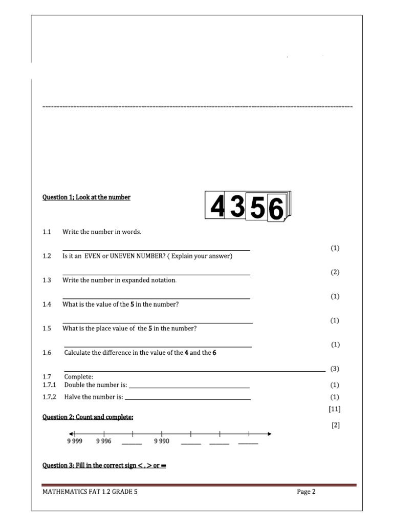 Grade 5 Work | PDF