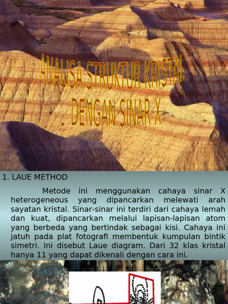 Metode Difraksi Kristal dengan Sinar X | PDF