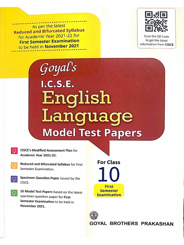 English Language Specimen Papers | PDF