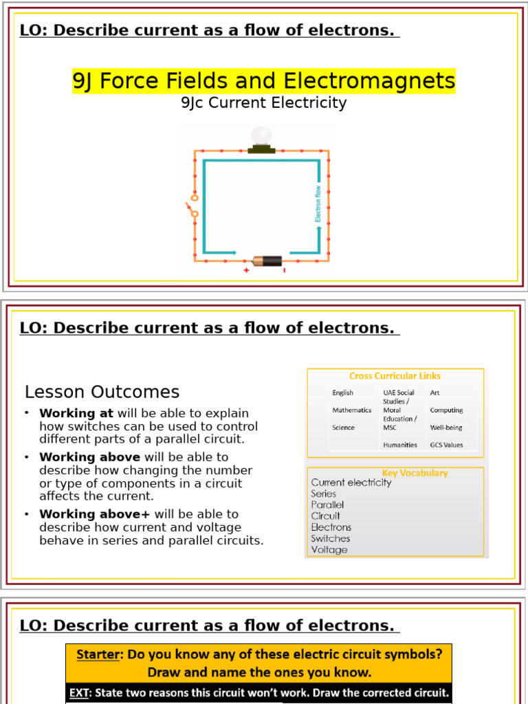 9Jc Current Electricity | PDF | Series And Parallel Circuits | Voltage