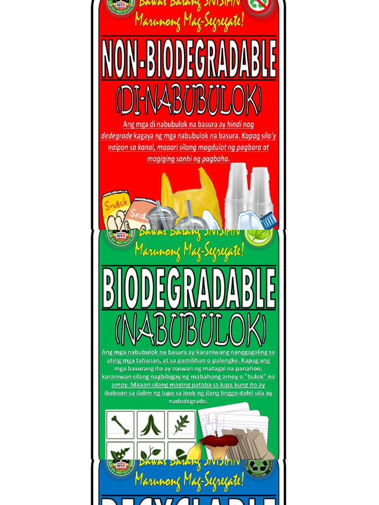 Sample Trashbin Label Lay Out | PDF