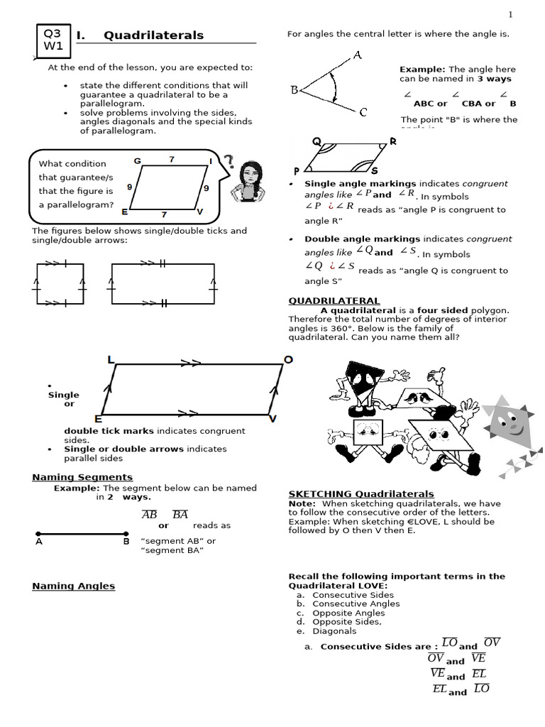 q3w1 Module | PDF | Rectangle | Euclidean Plane Geometry