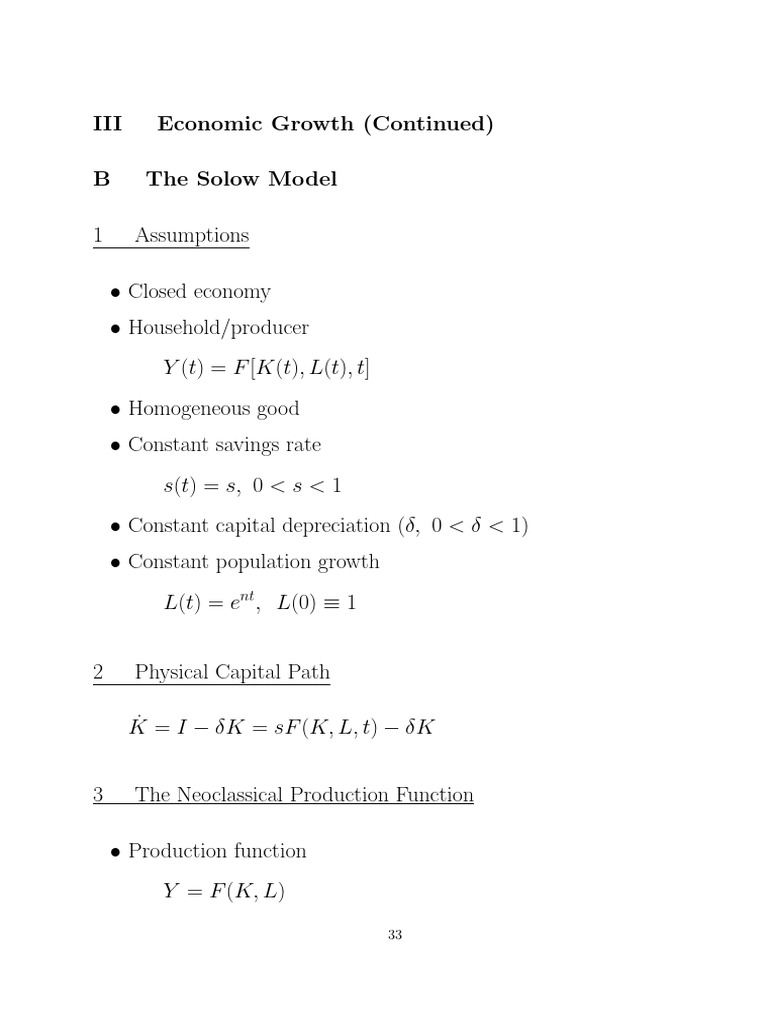 讲授课件1 | PDF | Production Function | Economic Growth