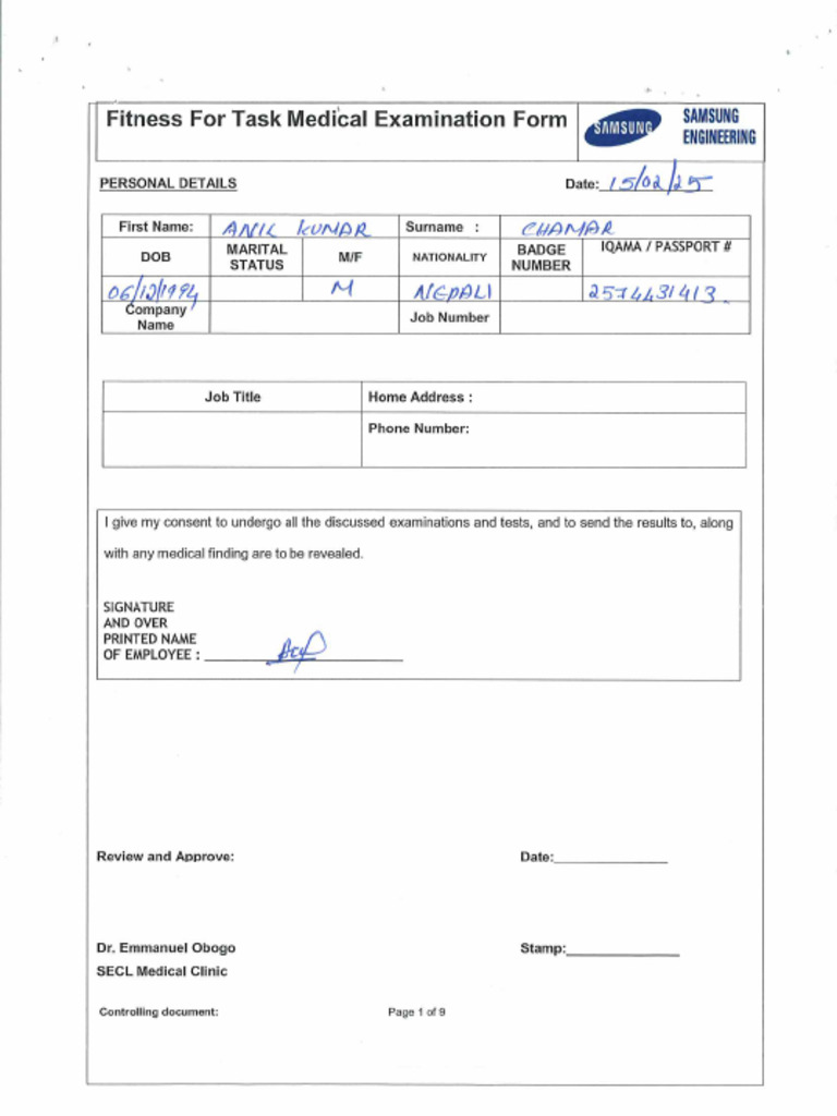 OPERATOR ANIL MEDICAL-Ergonomic | PDF