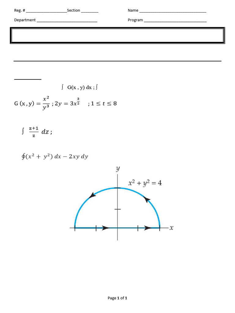 Complex Variables Assignment 1 | PDF