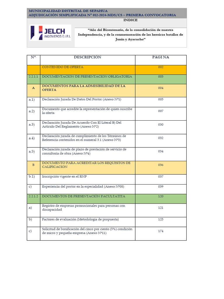 Adjudicación Simplificada MDS 012-2024 | PDF