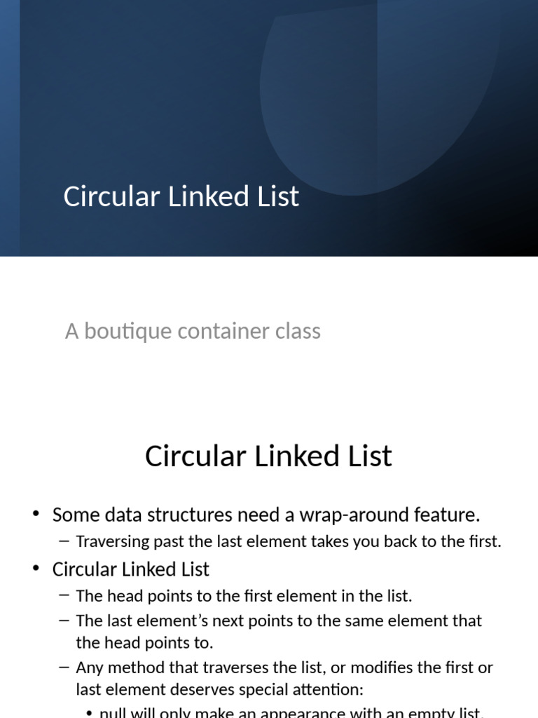 3+Circular+Linked+List | PDF | Computer Programming | Software Engineering
