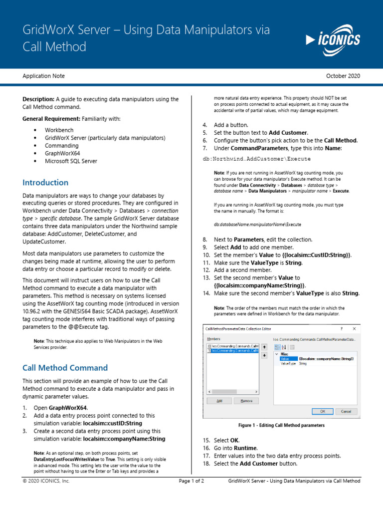 Using Call Method in GridWorX Server | PDF | Databases | Microsoft Sql ...