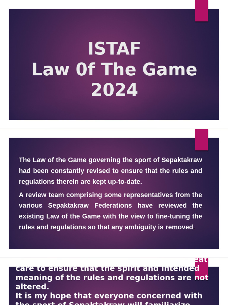 ISTAF Sepak Takraw Rules 2024 | PDF | Sports | Sports Rules And Regulations