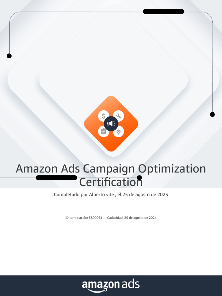 Amazon Ads Campaign Optimization Certification - Learning Console-1 | PDF