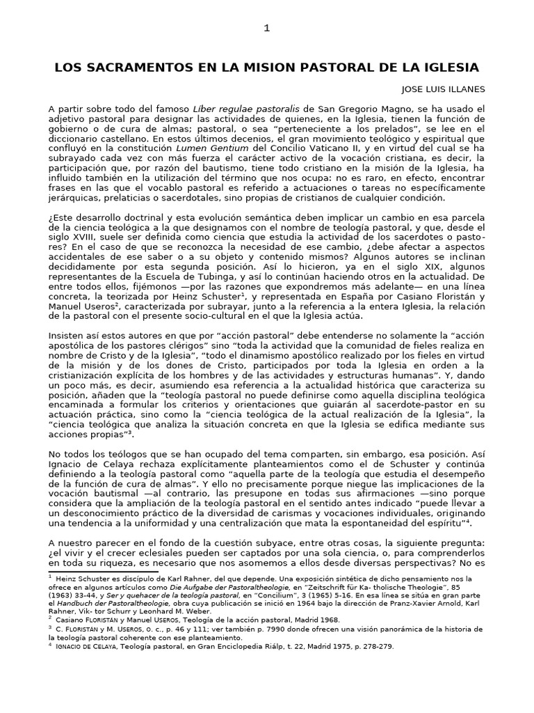 Sacramentos y Misión Pastoral en la Iglesia | PDF | Cristo (título ...