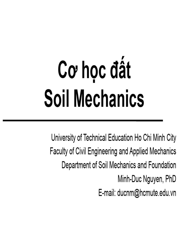 Soil Mechanics Course Overview | PDF | Deep Foundation | Geotechnical ...