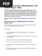 Intermediate 2nd Year Maths 2B Solutions | PDF | Trigonometric ...