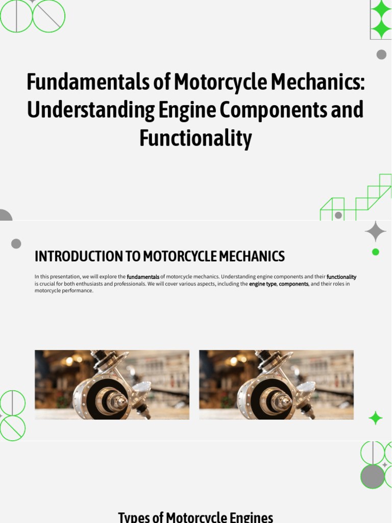 Motorcycle Engine Mechanics Explained | PDF | Internal Combustion ...