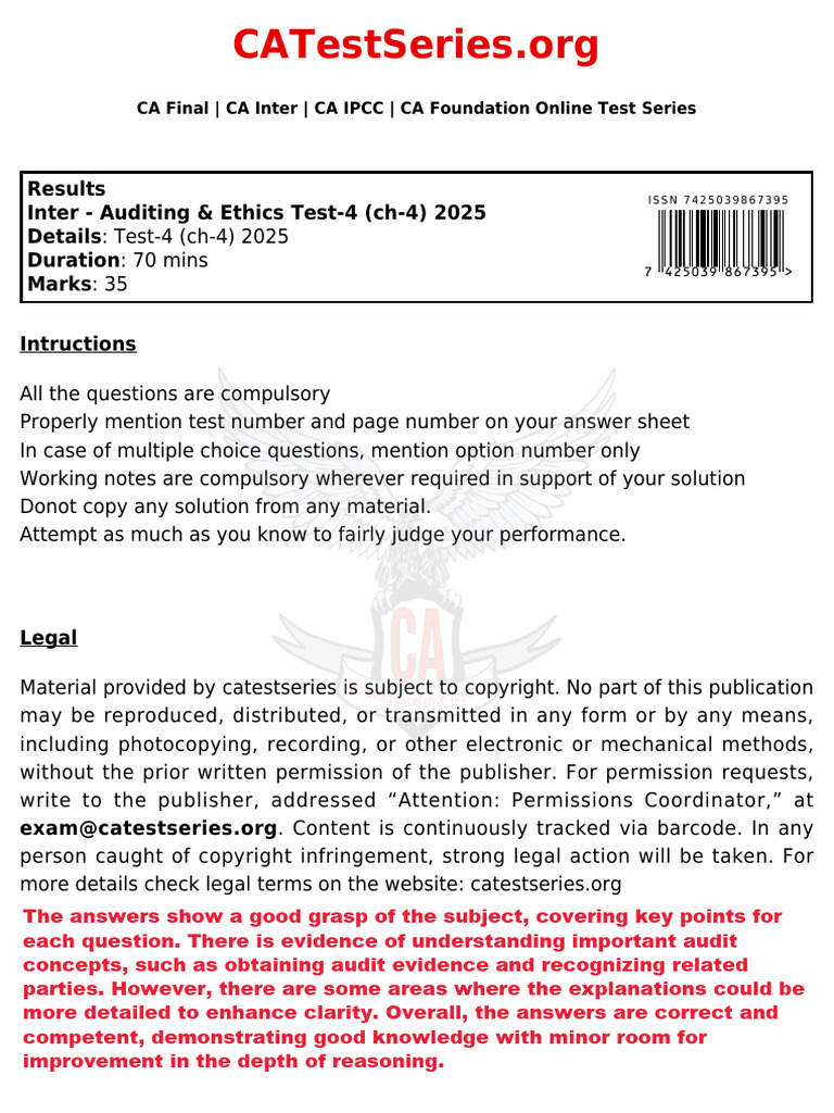 Topper Sheet | PDF | Audit | Copyright
