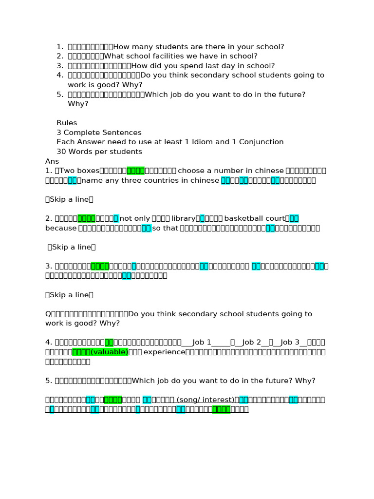 Unit 11 Topic Conversation 2 | PDF