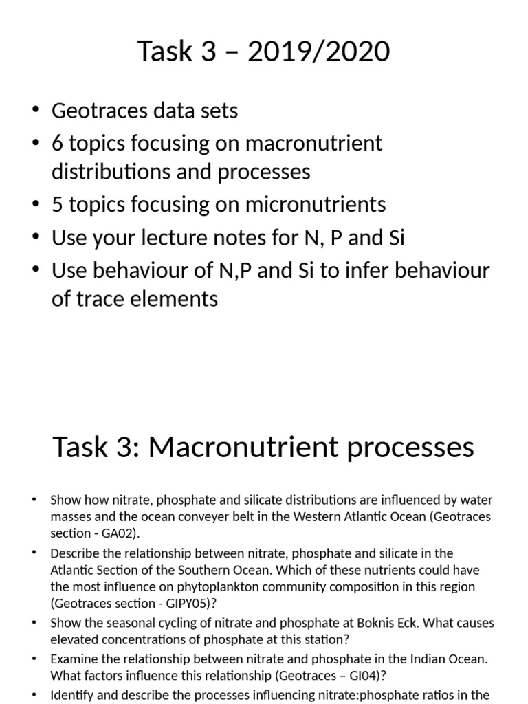MNF+Block103+Chemical+Oceanography+Task+3+2018 2019 | PDF ...