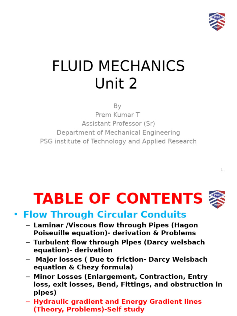 Fluid Mechanics: Pipe Flow Analysis | PDF | Boundary Layer | Laminar Flow