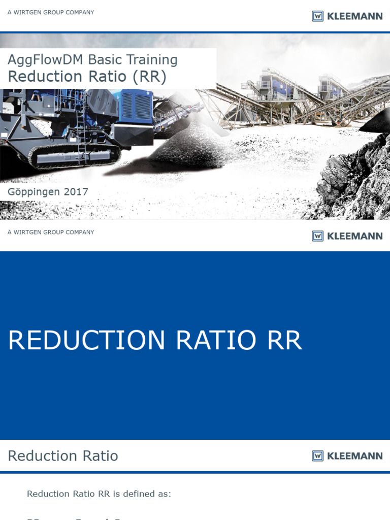 Reduction Ratio Basics for Crushers | PDF | Applied And ...