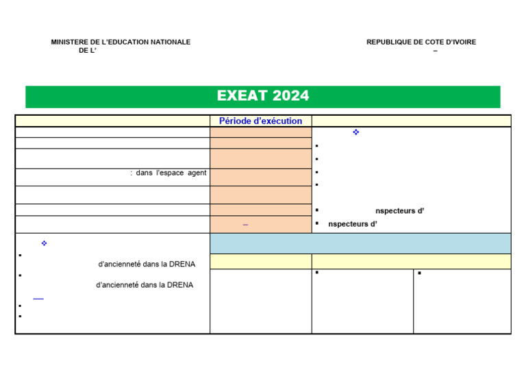 Exeat 2024 : Inscription et Postes Vacants | PDF