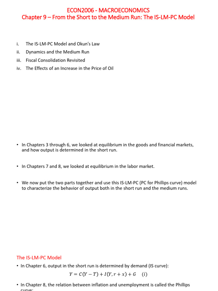 ECON 2006 - Macroeconomics - Chapter 9 | PDF | Inflation | Deflation