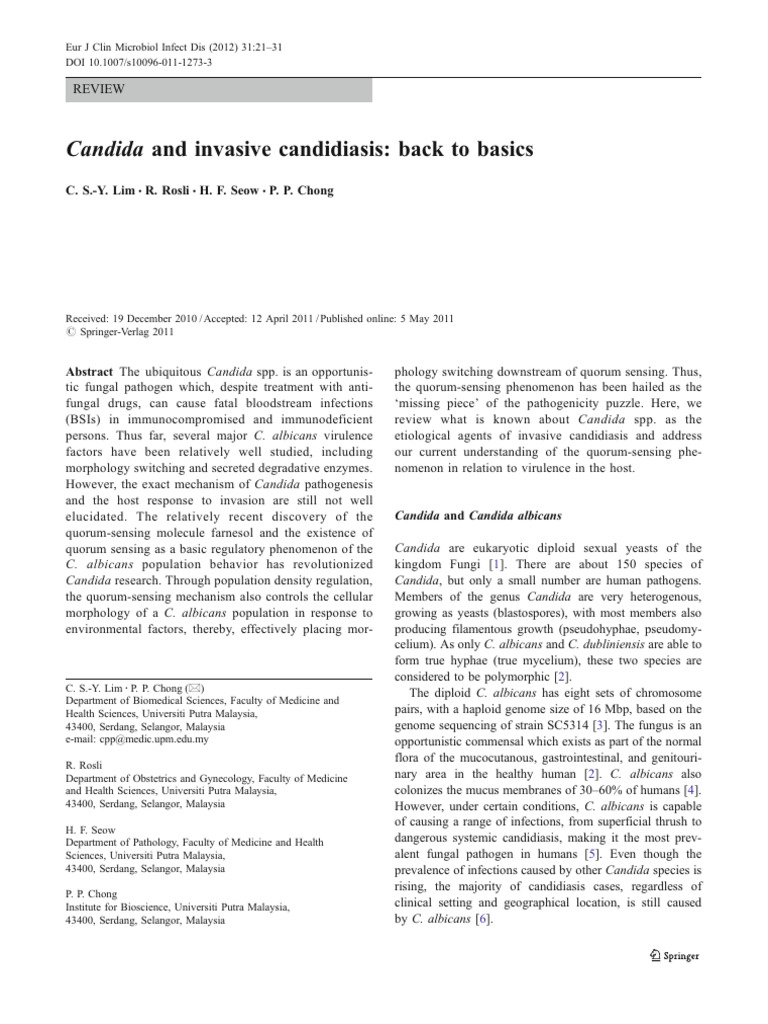 Understanding Invasive Candidiasis Risks | PDF | Candida (Fungus ...