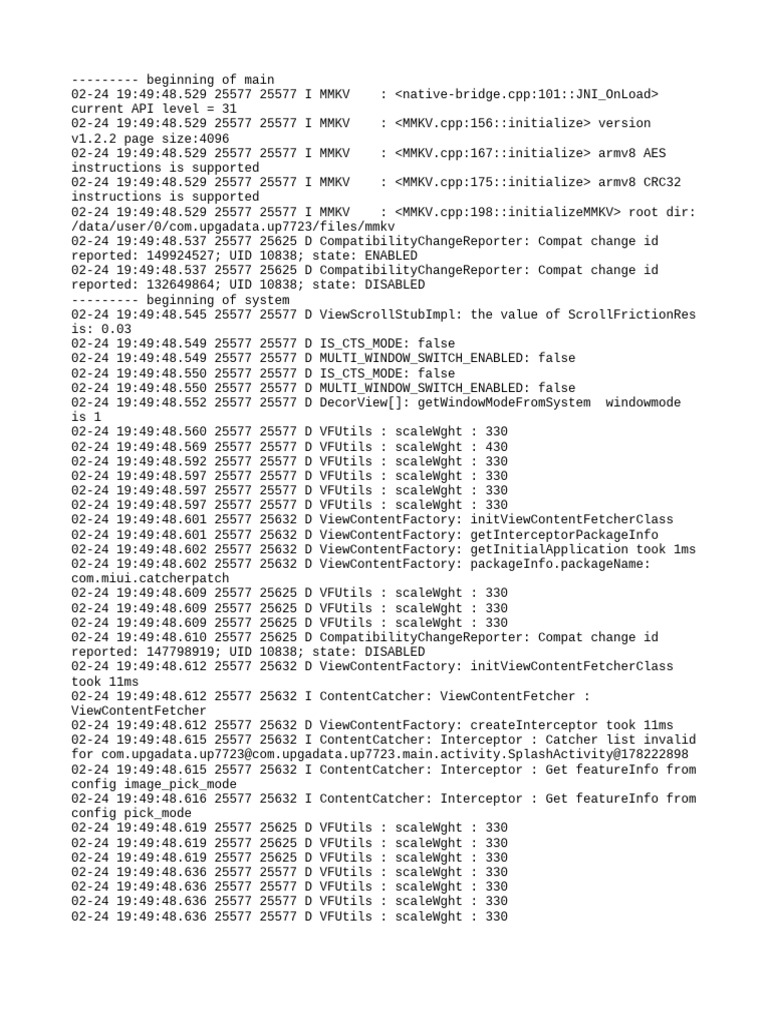 MMKV Initialization Log Details | PDF | Computing | Software