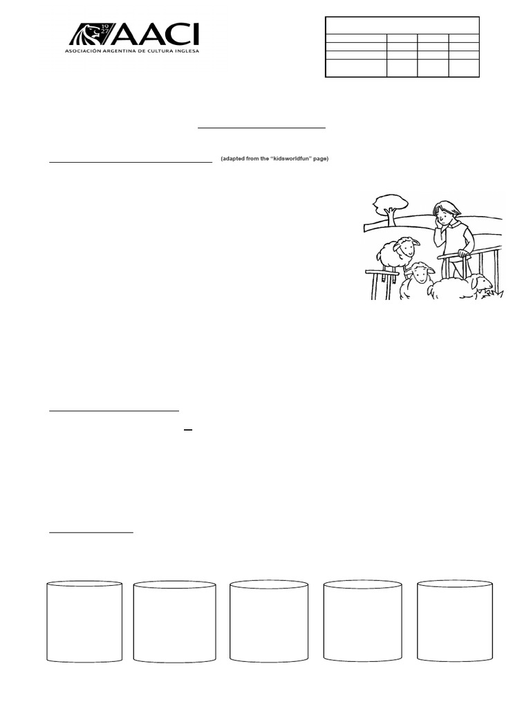 Kids Final Exam: Reading & Writing Tasks | PDF