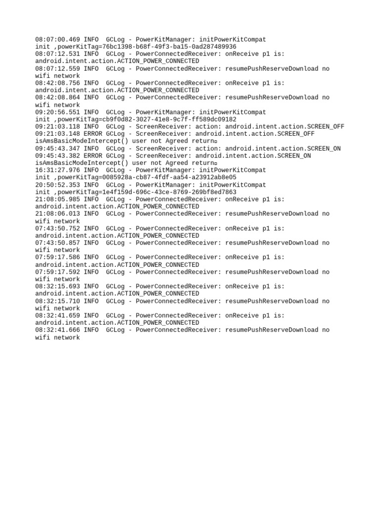 PowerKitManager Action Log | PDF